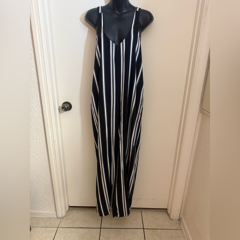 A New Day Black and White Maxi Jumper